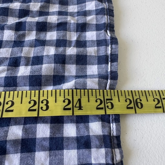 Liz Claiborne Large Cotton Gingham Embroidered‎ Top Boho Cottagecore Prairie - Picture 10 of 10